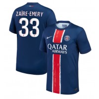 Paris Saint-Germain Warren Zaire-Emery #33 Fußballbekleidung Heimtrikot 2024-25 Kurzarm